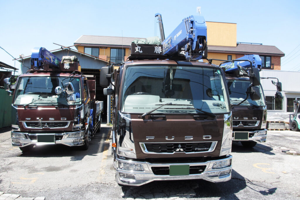 画像:全車ユニック車完備